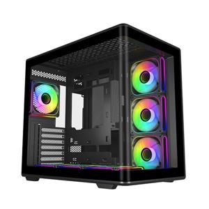 酷碼Cooler Master Elite 600 電腦機殼/曲面鋼化玻璃/顯卡長42.5/CPU高16/分艙設計