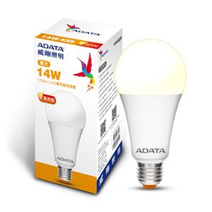 威剛照明 14W 高效能LED(135lmW)球泡燈-黃光