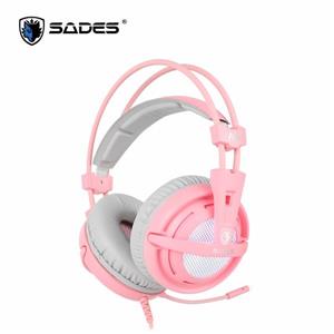 賽德斯SADES A6 (粉紅色) 7 . 1 (USB) 電競耳機麥克風