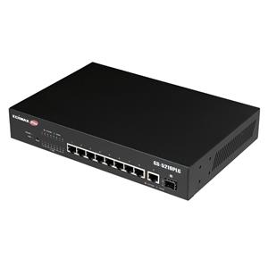 EDIMAX GS-5210PLG 10 埠 PoE+ 長距離 Gigabit 智慧型網路交換器