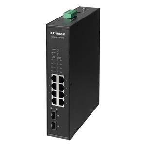 EDIMAX IGS-1210P V2 (MIT) 10 埠工業用寬溫Gigabit長距離 PoE+ 網路交換器