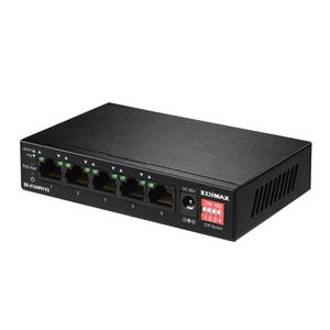 EDIMAX GS-1105PE (MIT)長距離 5 埠 Gigabit PoE+網路交換器