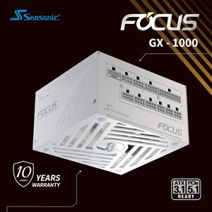 海韻Seasonic ATX3 Focus GX-1000W 白色 金牌全模組 電源供應器