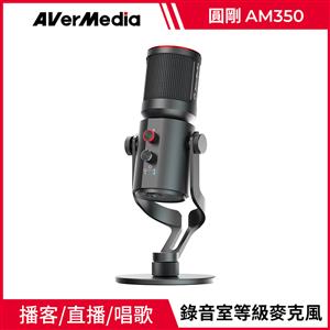 圓剛AVerMedia AM350 黑鳩電容式錄音室級麥克風【單體】