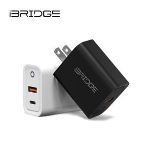iBRIDGE PD 20W 雙孔快速充電器 - 白 (IBC007)
