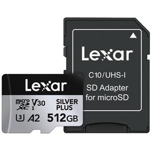 Lexar 雷克沙 Silver Plus MicroSDXC UHS-I(U3) A2 512G記憶卡