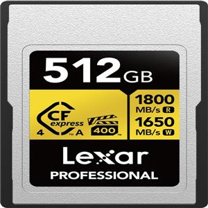 Lexar 雷克沙 Cfexpress 4.0 Type A Gold Series 512GB 記憶卡