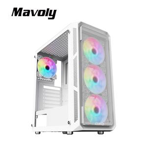 松聖Mavoly 百香果 玻璃透側 ATX機殼【白】
