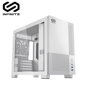 松聖INFINITE MEMPHIS 玻璃透側 M-ATX機殼【白】