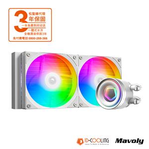 松聖ID COOLING FX240 INF 白 一體式 CPU水冷散熱器
