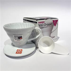 【海倫咖啡】日本 HARIO V60白色磁石咖啡濾杯01