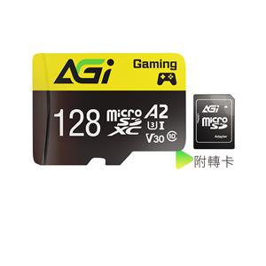 AGI 亞奇雷 Supreme MicroSDXC UHS-I A2 V30 128G記憶卡(100/70 MB/s)