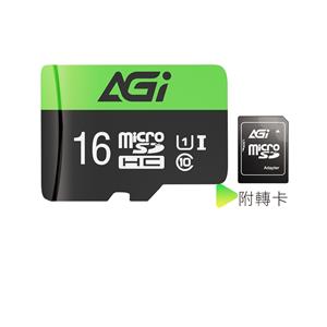 AGI 亞奇雷 MicroSDXC UHS-I U1 16G記憶卡(90/30 MB/s)