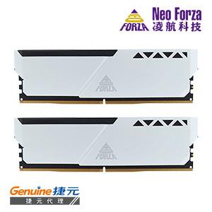 Neo Forza 凌航 TRINITY DDR5 5600 32G(16G * 2)電競超頻記憶體(白色)CL40
