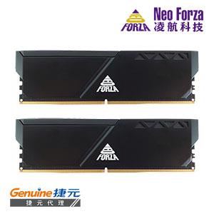 Neo Forza 凌航 TRINITY DDR5 6400 32G(16G * 2)電競超頻記憶體(黑色)CL40