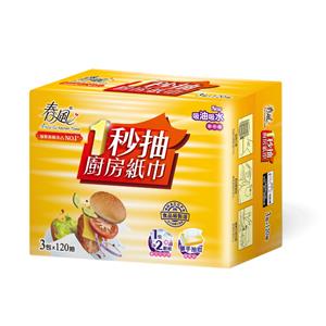 春風 一秒抽廚房紙巾120抽24入/箱