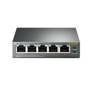TP-LINK TL-SG1005P(UN)  5埠Gigabit桌上型交換器(含4個PoE連接埠) (商用)