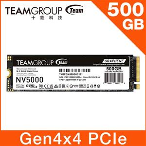 Team 十銓NV5000 500GB M.2 PCIe 4.0 SSD 固態硬碟