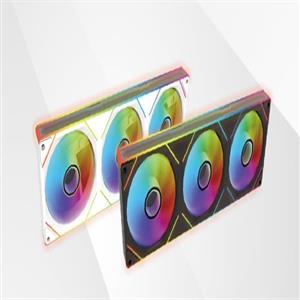 振華AURACOOL  360一體式反向白色 ARGB無限鏡風扇