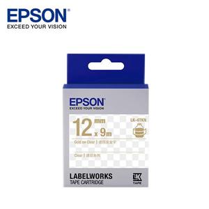 EPSON LK-4TKN C53S654409標籤帶(透明12mm )透明金