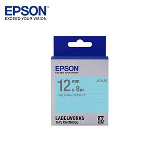 EPSON LK-4LAS C53S654413標籤帶(淡彩12mm )藍灰