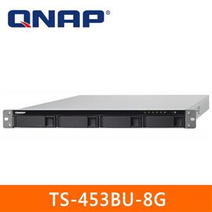 QNAP TS-453BU-4G 單電源機架式(不含滑軌，3年保)網路儲存伺服器