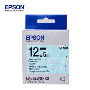 EPSON LK-4GBY C53S654467海洋船 標籤帶(12mm)