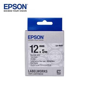EPSON LK-4KBY C53S654470透明圓蕾絲標籤帶(12mm)