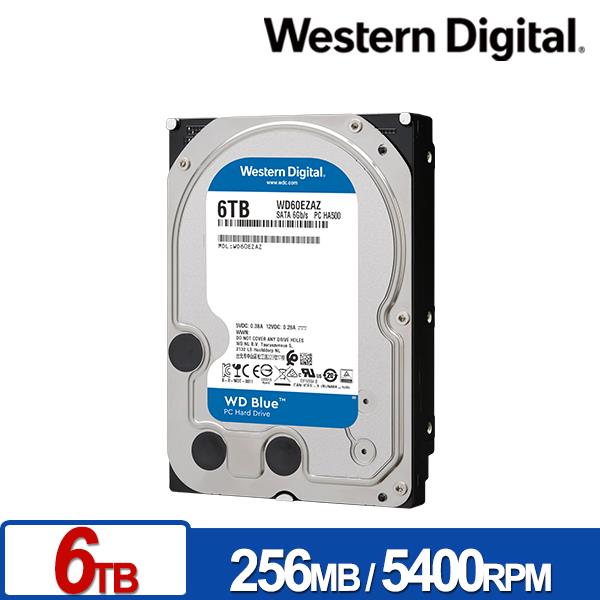WD60EZAZ 藍標6TB 3.5吋SATA硬碟- 捷元B2B採購專區