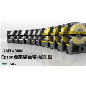 EPSON LK-6YBVN C53S656418標籤帶(耐久24mm)黃黑