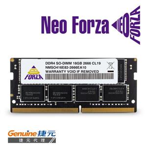 Neo Forza 凌航 NB - DDR4 2666 / 16G 筆記型RAM