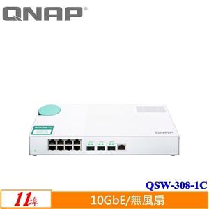 QNAP QSW - 308 - 1C 11埠無網管型交換器