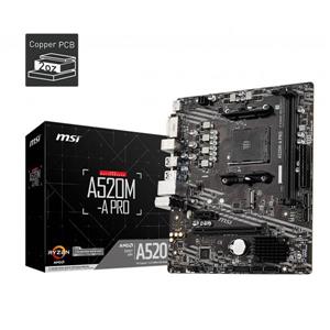 微星MSI A520M-A PRO AMD主機板
