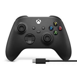 微軟Xbox無線控制器（磨砂黑）+ USB - C 纜線