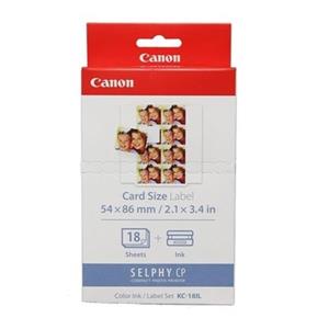 佳能CANON 8格貼紙18張含墨盒KC-18IL