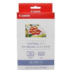 佳能CANON 全幅貼紙18張含墨盒KC-18IF