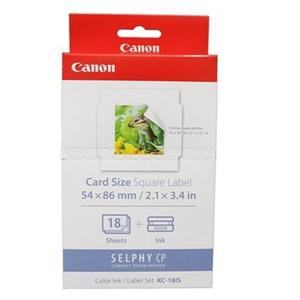 佳能CANON 正方形貼紙18張含墨盒KC-18IS