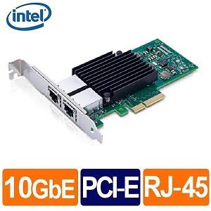 Intel X550 - T2 10G 雙埠RJ45 伺服器網路卡 (Bulk)