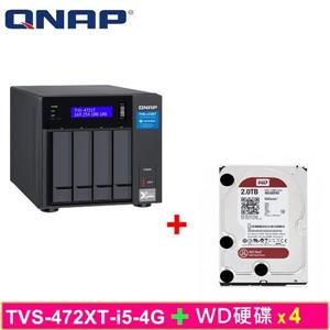 QNAP TVS - 472XT - i5 - 4G，附WD硬碟* 4台