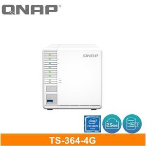 QNAP TS - 364 - 4G 網路儲存伺服器
