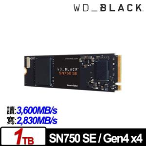 WD 黑標 SN750 SE 1TB M . 2 2280 PCIe SSD