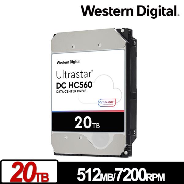 お求めやすく価格改定 風見鶏20TB HDD 内蔵 ハードディスク 3.5 WesternDigital HGST Ultrastar DC  HC560 データセンター SATA 6Gbps 7200rpm キャッシュ512MB バルク WUH722020ALE6L4 宅