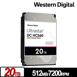 WD Ultrastar DC HC560 20TB 3 . 5吋企業級硬碟