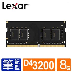 Lexar SO - DIMM DDR4 3200 / 8GB筆記型電腦記憶體