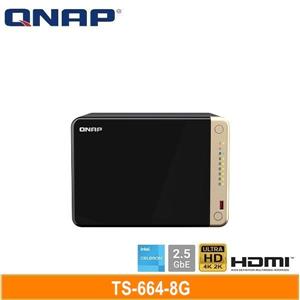 QNAP TS-664-8G 網路儲存伺服器
