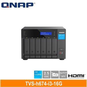 QNAP TVS-h674-i3-16G 網路儲存伺服器