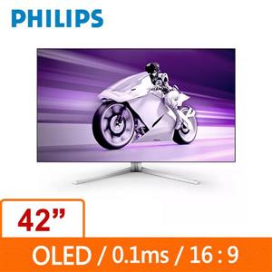 PHILIPS Gaming 42型 42M2N8900(白) OLED電競螢幕