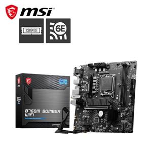 微星MSI B760M BOMBER WIFI DDR5 INTEL主機板