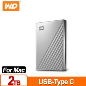 WD My Passport Ultra for Mac 2TB 2.5吋USB-C行動硬碟