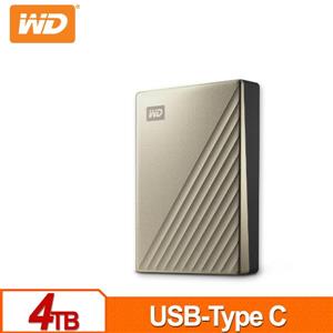 WD My Passport Ultra 4TB(閃耀金) 2.5吋USB-C行動硬碟